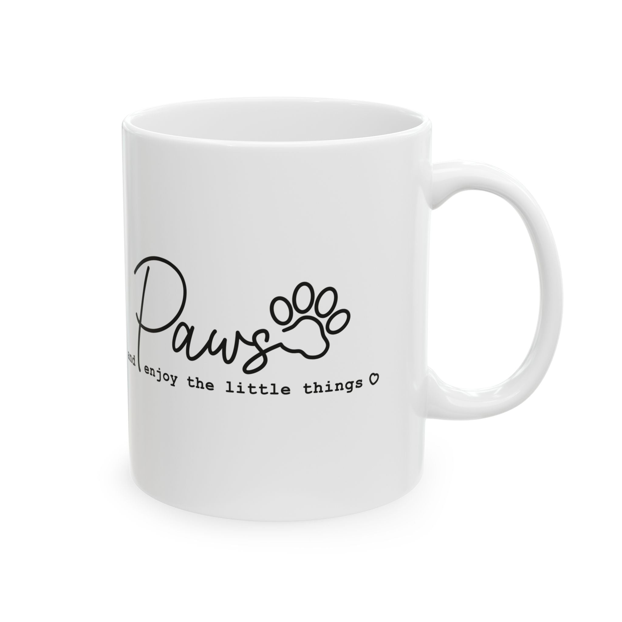 Paws and Enjoy The Little Things Mug