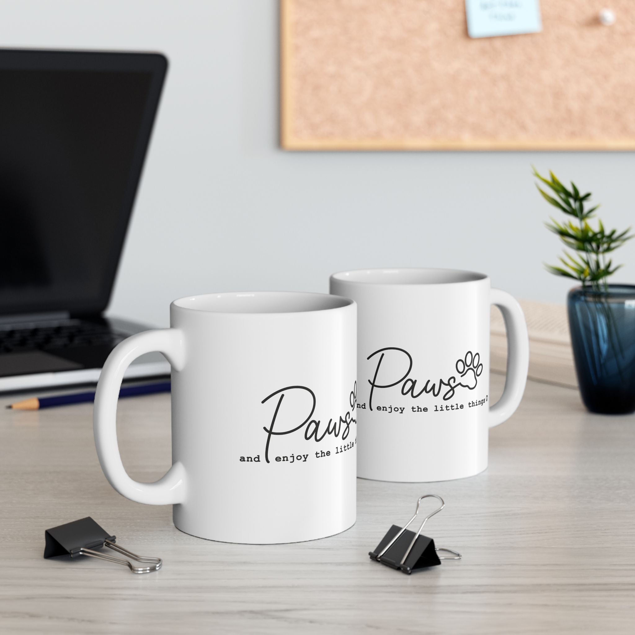 Paws and Enjoy The Little Things Mug